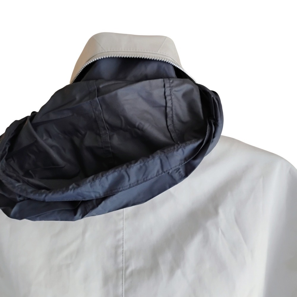 Nautica 4XL Men's Jacket – Off-White, Hidden Hood, Quilted Lining, Dual Closure - Picture 3 of 10